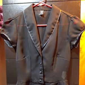 Sheer Y2K throwback blouse made in USA Small